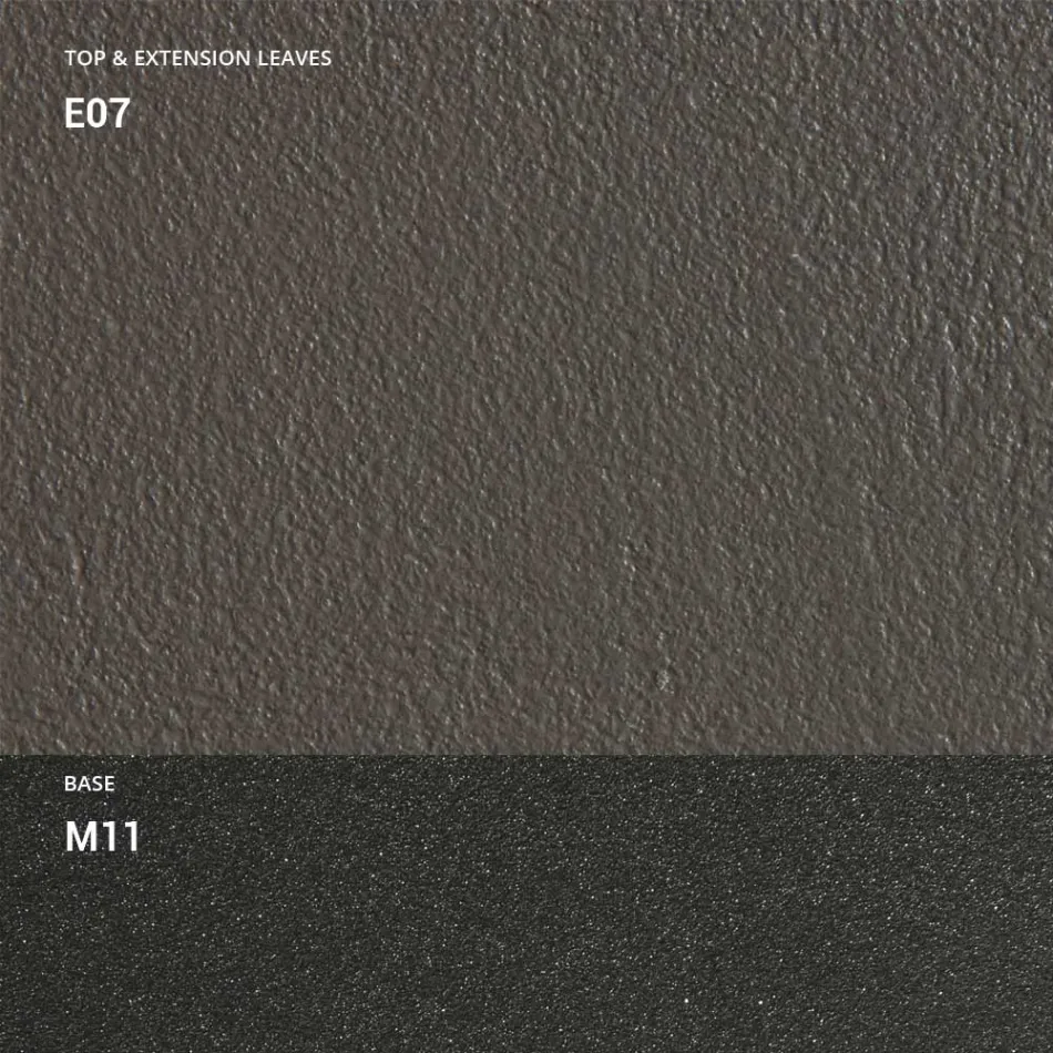 Consola com tampo efeito argamassa e base metálica fabricada em Itália - Timedio Viadurini