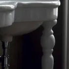 Console de banheiro clássico tigela dupla feita na Itália, Magda Viadurini