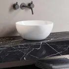 Console Banheiro com Lavatório e Prateleira em Grés Porcelanato 4 Acabamentos - Ramina Viadurini