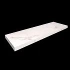 Console Banheiro com Lavatório e Prateleira em Grés Porcelanato 4 Acabamentos - Ramina Viadurini