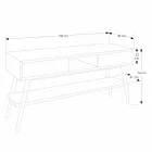 Design moderno banheiro consola tabela em Pistoia teca natural Viadurini