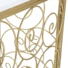 Console de Entrada em Ferro com Acabamento Dourado e Tampo em Mármore - Carlotta Viadurini