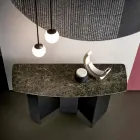 Made in Italy Design Console em cerâmica e vidro - Aleatório Viadurini