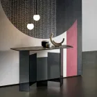 Made in Italy Design Console em cerâmica e vidro - Aleatório Viadurini
