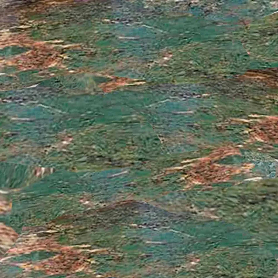 Console de design de madeira com tampo de grés de mármore feito na Itália - óxido Viadurini