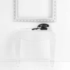 Console de design em plexiglass transparente produzido na Itália, Africo Viadurini