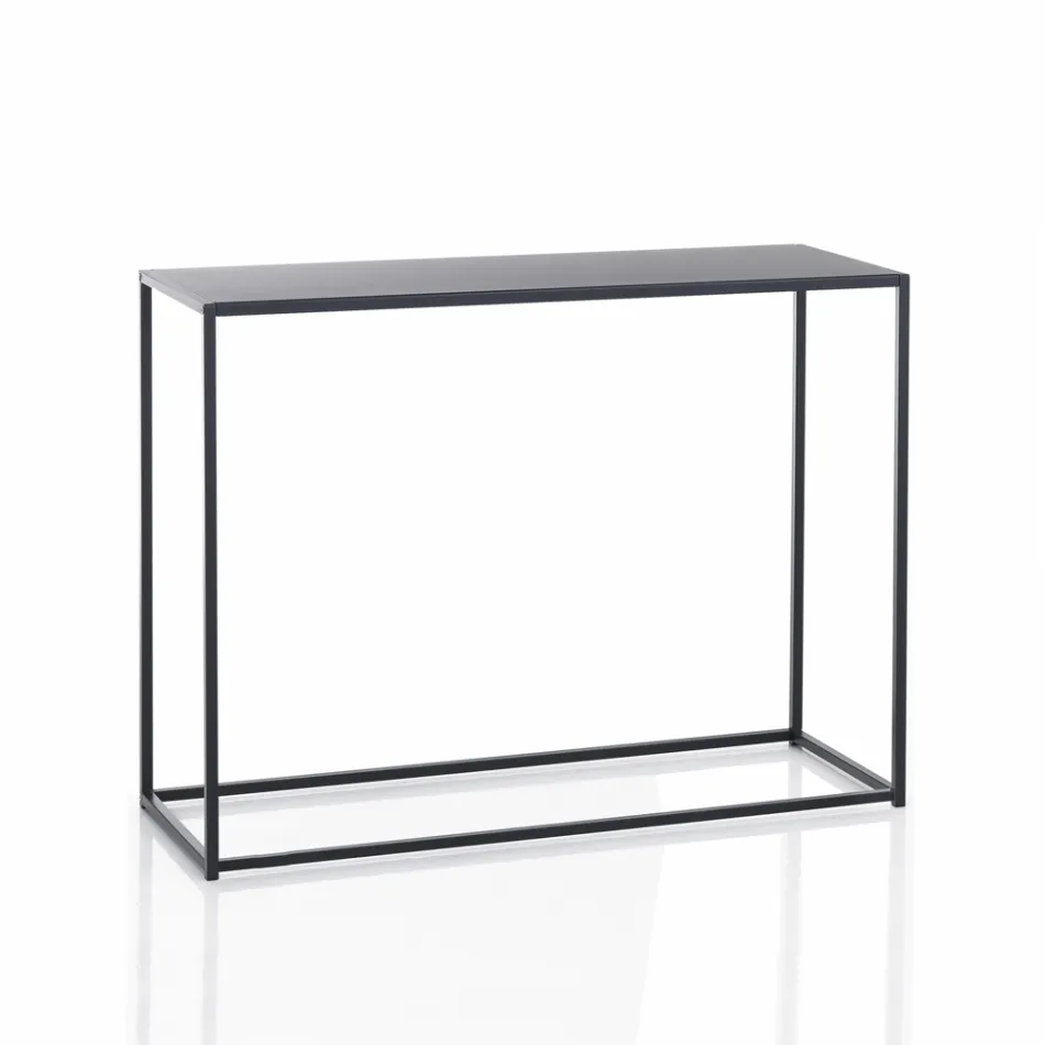 Consola Dupla em Aço Antracite - Ósmio Viadurini