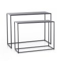 Consola Dupla em Aço Antracite - Ósmio