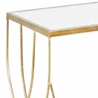 Console Elegante em Aço e Vidro de Design Moderno e Glamour 2 Peças - Irene Viadurini
