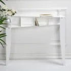 Console Fixo com 4 Compartimentos para Armazenamento de Objetos em PMMA Fabricado na Itália - Aladdin Viadurini