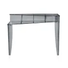 Console Fixo com 4 Compartimentos para Armazenamento de Objetos em PMMA Fabricado na Itália - Aladdin Viadurini