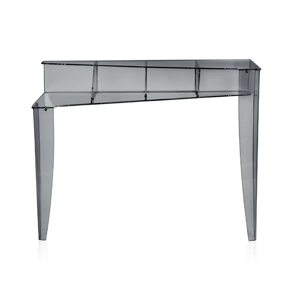 Console Fixo com 4 Compartimentos para Armazenamento de Objetos em PMMA Fabricado na Itália - Aladdin Viadurini