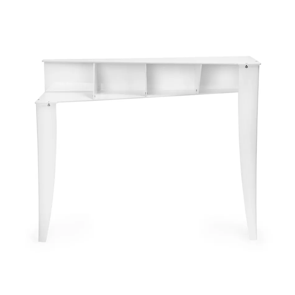 Console Fixo com 4 Compartimentos para Armazenamento de Objetos em PMMA Fabricado na Itália - Aladdin Viadurini