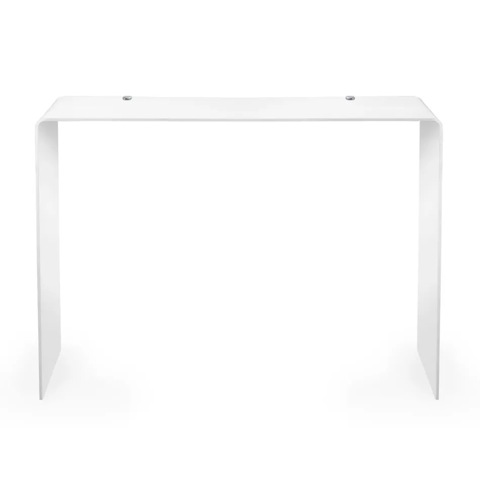 Console Fixo em Plexiglass Branco ou Fumado Fabricado na Itália - Genio Viadurini