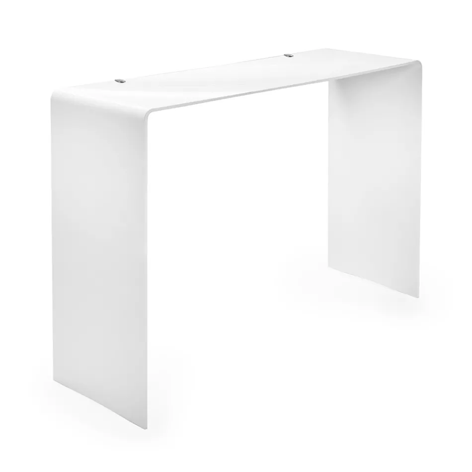 Console Fixo em Plexiglass Branco ou Fumado Fabricado na Itália - Genio Viadurini