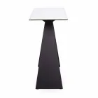 Console de Aço com Design Moderno Top de Cerâmica e Vidro - Cubebe Viadurini