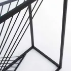 Console em Aço e Vidro Design Moderno Espiral Original - Sasuke Viadurini