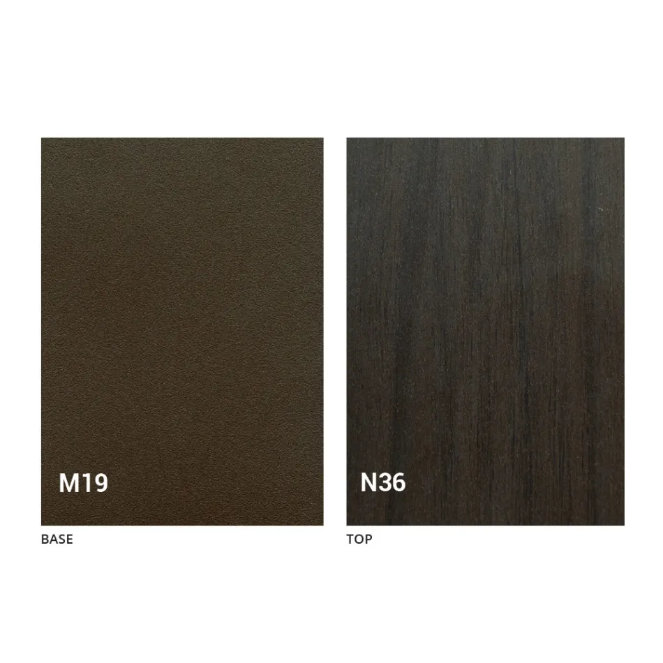 Consola de mesa em madeira e metal extensível até 295 cm Fabricado na Itália - Timedio Viadurini