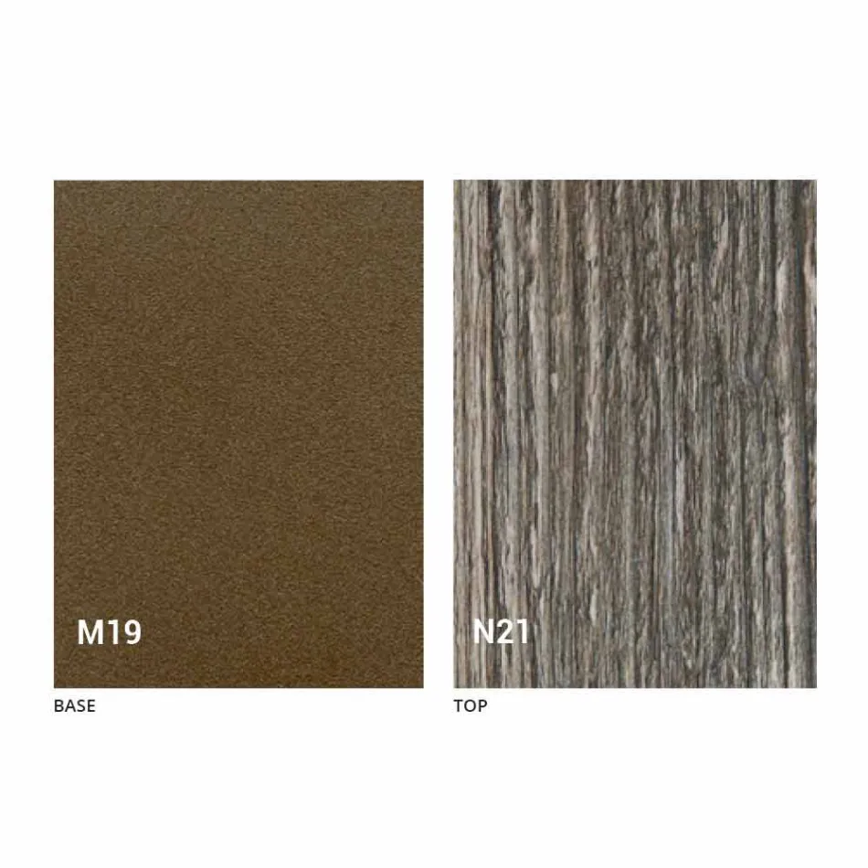 Console em Madeira e Metal Extensível até 295 cm Fabricado na Itália - Timedio Viadurini