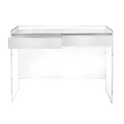 Mesa de consola em três acabamentos, feita de plexiglass, fabricada em Itália - Fedra Viadurini