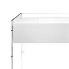 Mesa de consola em três acabamentos, feita de plexiglass, fabricada em Itália - Fedra Viadurini