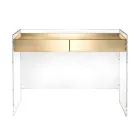 Mesa de consola em três acabamentos, feita de plexiglass, fabricada em Itália - Fedra Viadurini