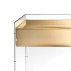 Mesa de consola em três acabamentos, feita de plexiglass, fabricada em Itália - Fedra Viadurini