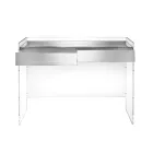 Mesa de consola em três acabamentos, feita de plexiglass, fabricada em Itália - Fedra Viadurini