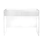 Mesa de consola em três acabamentos, feita de plexiglass, fabricada em Itália - Fedra Viadurini