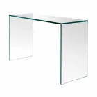 Console em vidro extra claro Design minimalista elegante 2 dimensões - Selex Viadurini