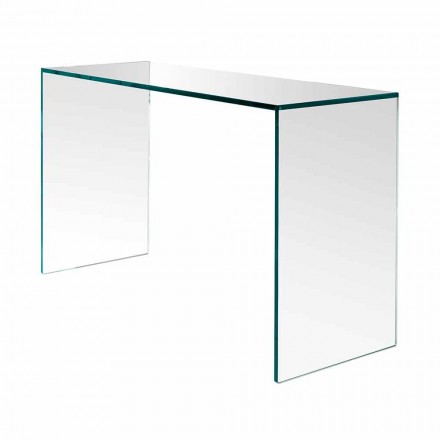 Console em vidro extra claro Design minimalista elegante 2 dimensões - Selex Viadurini