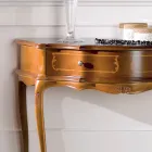 Consola de Entrada Clássica em Madeira com 1 Gaveta Made in Italy - Leonor Viadurini