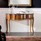 Consola de Entrada Clássica em Madeira com 1 Gaveta Made in Italy - Leonor Viadurini