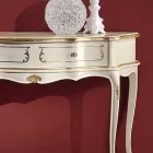 Consola de Entrada Clássica em Madeira com 1 Gaveta Made in Italy - Leonor Viadurini