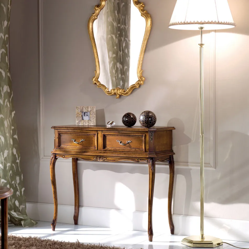 Console de entrada clássico em madeira com gavetas feito na Itália - Richard Viadurini