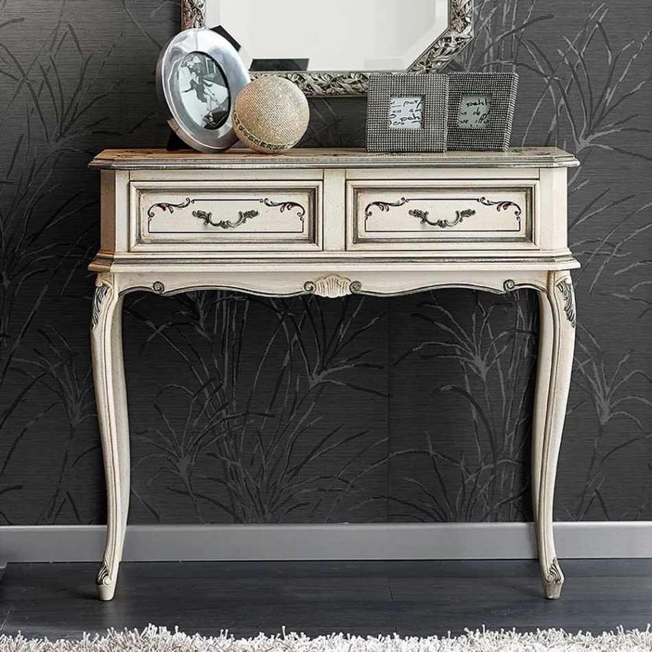 Console de entrada clássico em madeira com gavetas feito na Itália - Richard Viadurini