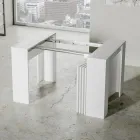 Console extensível moderno 296 cm em madeira melamínica Made in Italy - Ariella Viadurini