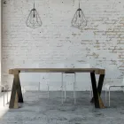 Console moderno extensível até 300 cm com moldura antracite Made in Italy - Avventura Viadurini