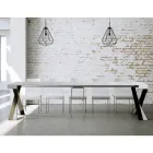 Console moderno extensível até 300 cm com moldura antracite Made in Italy - Avventura Viadurini