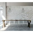 Console moderno extensível até 300 cm com moldura antracite Made in Italy - Avventura Viadurini