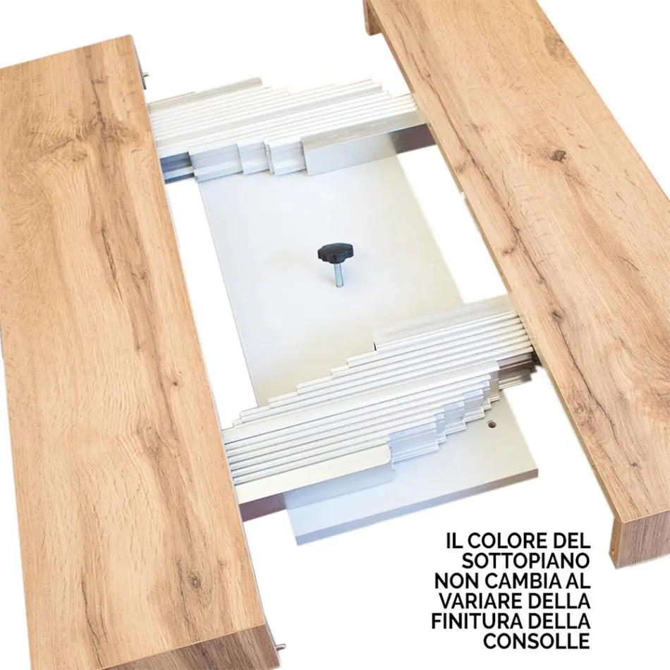 Console moderno extensível até 300 cm com moldura antracite Made in Italy - Avventura Viadurini