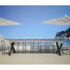 Console moderno extensível até 300 cm com moldura antracite Made in Italy - Avventura Viadurini