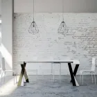 Console moderno extensível até 300 cm com moldura antracite Made in Italy - Avventura Viadurini