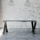 Console moderno extensível até 300 cm com moldura antracite Made in Italy - Avventura Viadurini