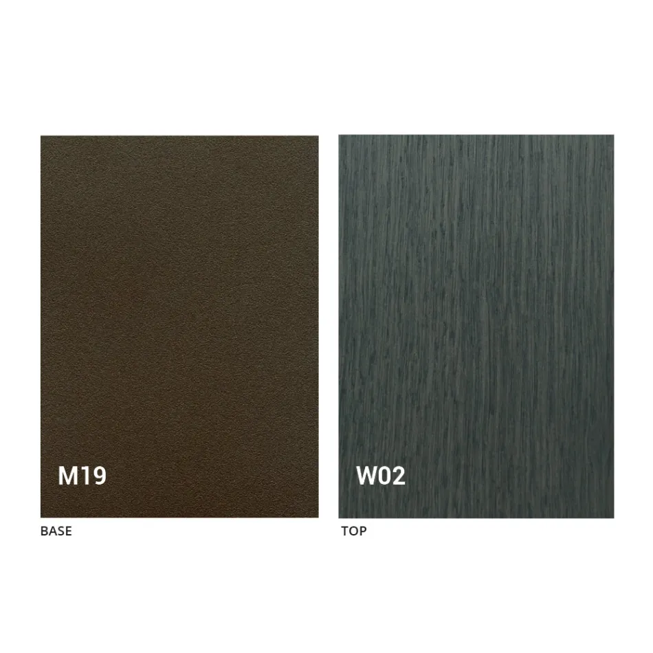 Console de mesa moderno extensível em madeira de carvalho e metal feito na Itália - Nappo Viadurini