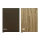 Console de mesa moderno extensível em madeira de carvalho e metal feito na Itália - Nappo Viadurini