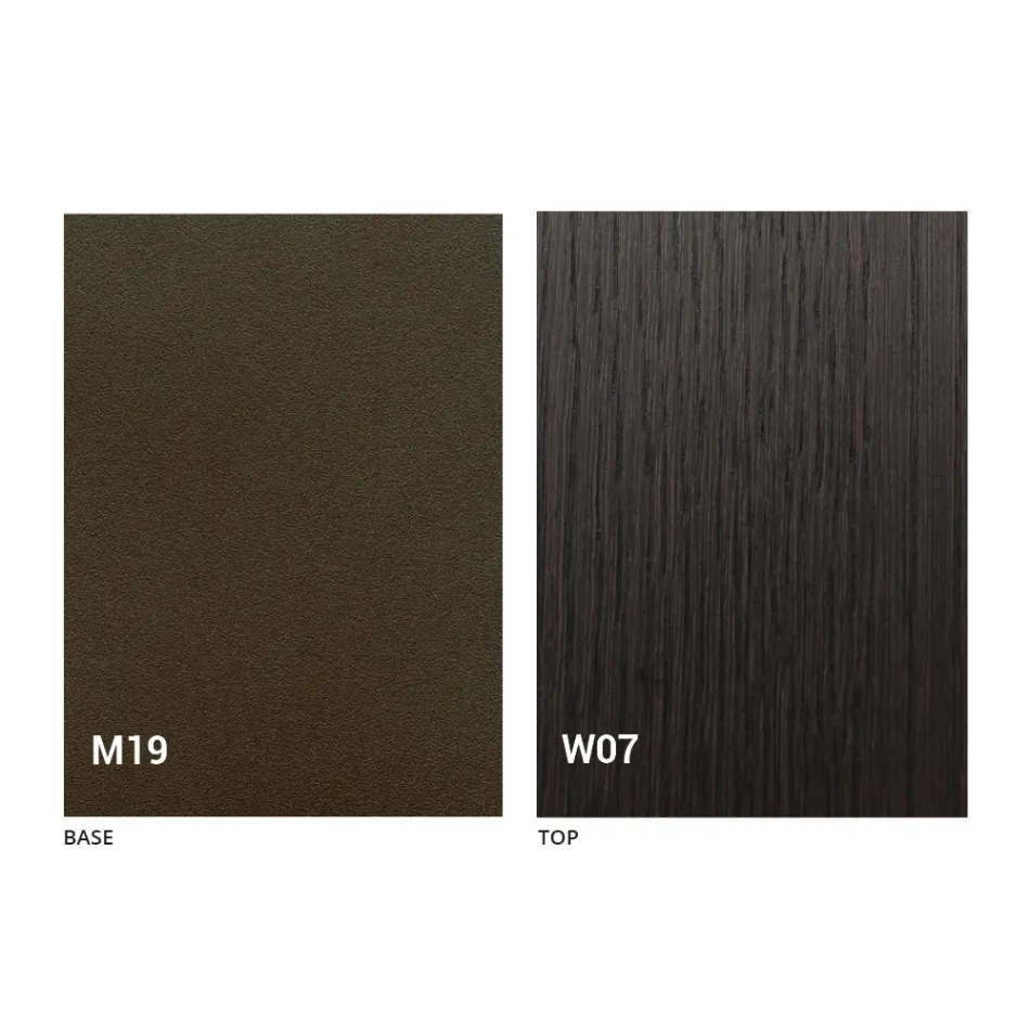 Console de mesa moderno extensível em madeira de carvalho e metal feito na Itália - Nappo Viadurini