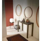 Console moderno extensível em madeira de carvalho e metal feito na Itália - Nappo Viadurini