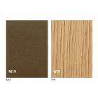 Console moderno extensível em madeira de carvalho e metal feito na Itália - Nappo Viadurini