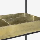 Console de Design Moderno e Elegante em Aço e Vidro Homemotion - Malpensa Viadurini